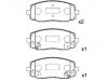 Plaquettes de frein Brake Pad Set:58101-07A10