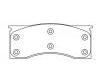 Brake Pad Set:728-D1