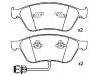 Bremsbelagsatz, Scheibenbremse Brake Pad Set:4D0 698 151 AB